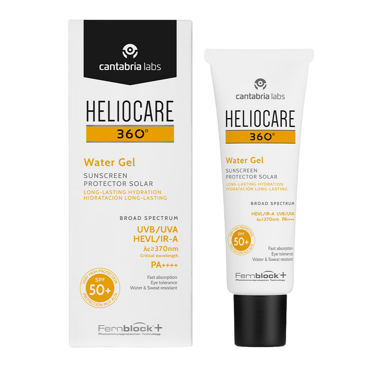 HELIOCARE 360º SPF 50+ WATER GEL HIDRATACION LONG-LASTING PROTECTOR SOLAR 1 ENVASE 50 ML