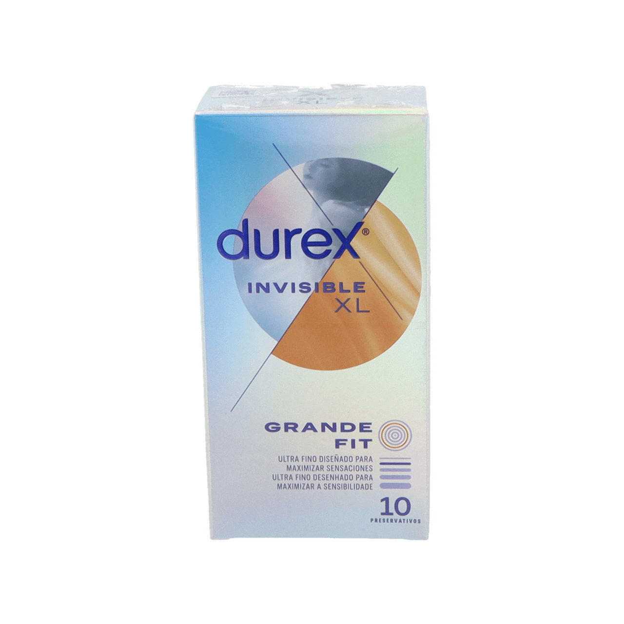 DUREX INVISIBLE XL PRESERVATIVOS 10 UNIDADES
