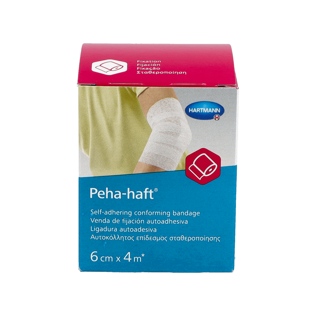 VENDA ELASTICA COHESIVA PEHA-HAFT LATEX FREE 1 UNIDAD 4 M X 6 CM