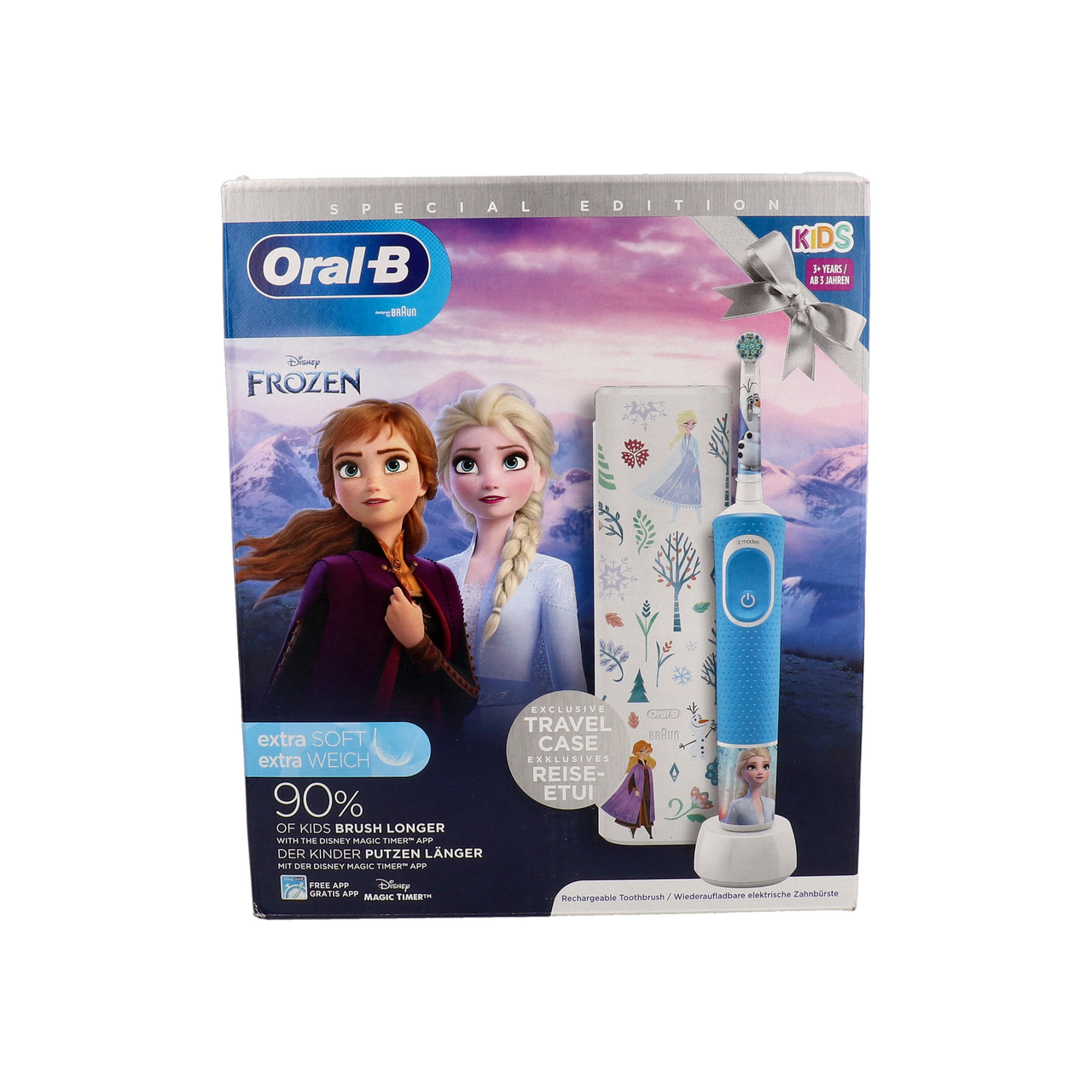 CEPILLO DENTAL ELECTRICO RECARGABLE INFANTIL PRO KIDS 3+ FROZEN + TC 1 UNIDAD