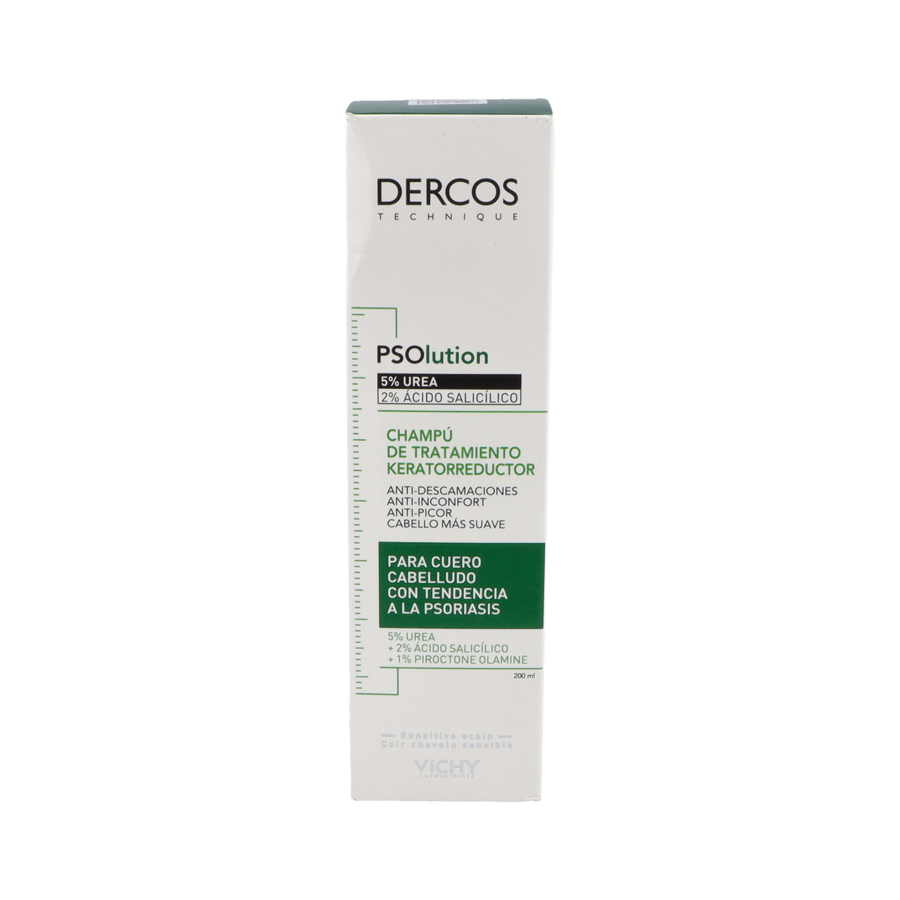 DERCOS CHAMPU KERATORREDUCTOR PSOLUTION 1 TUBO 200 ML