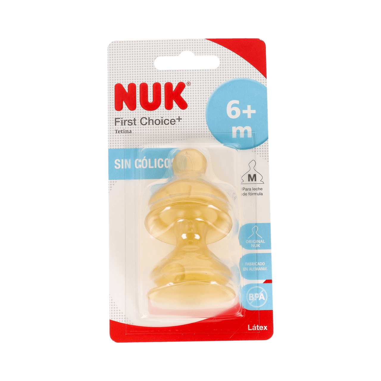 TETINA LATEX ANTICOLICO LECHE NUK FIRST CHOICE TALLA 2 M 2 UNIDADES