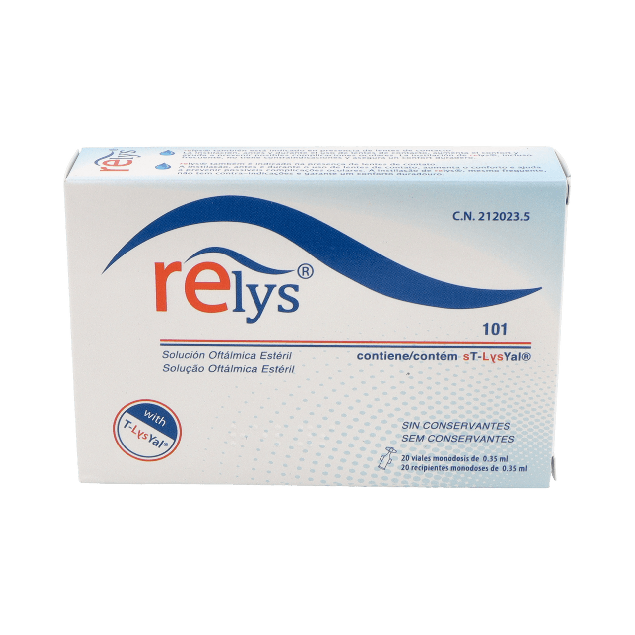 RELYS 20 MONODOSIS 0,35 ML