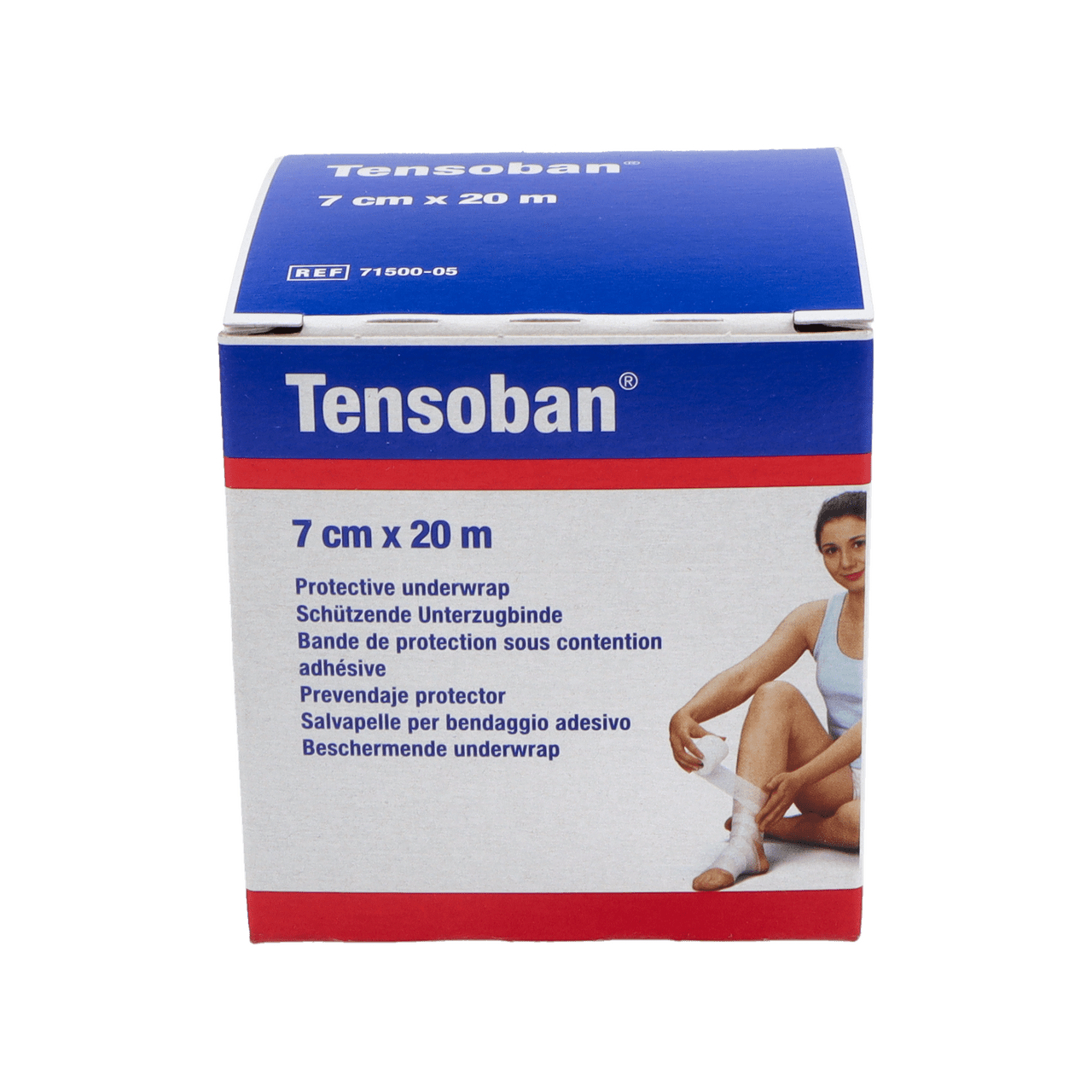 TENSOBAN PROTECTOR DEL VENDAJE ADHESIVO 1 UNIDAD 20 M X 7 CM