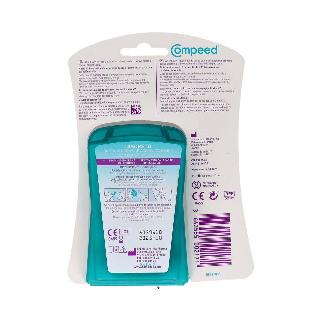 COMPEED HERPES LABIAL 15 PARCHES