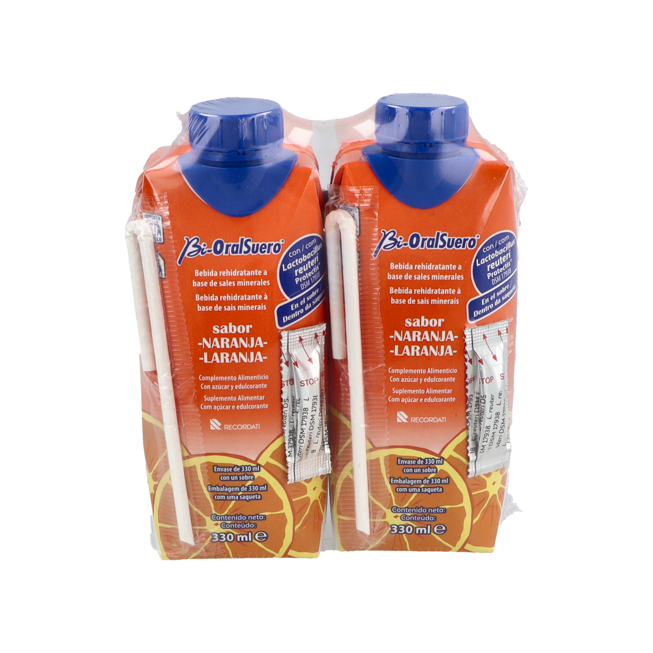 BIORALSUERO 2 TETRABRIKS 330 ML SABOR NARANJA
