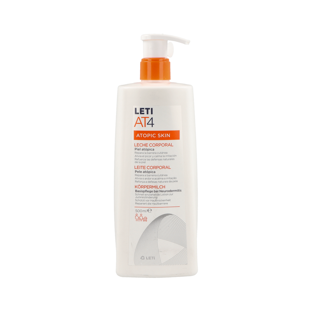 LETI AT4 LECHE CORPORAL 1 BOTELLA 500 ML