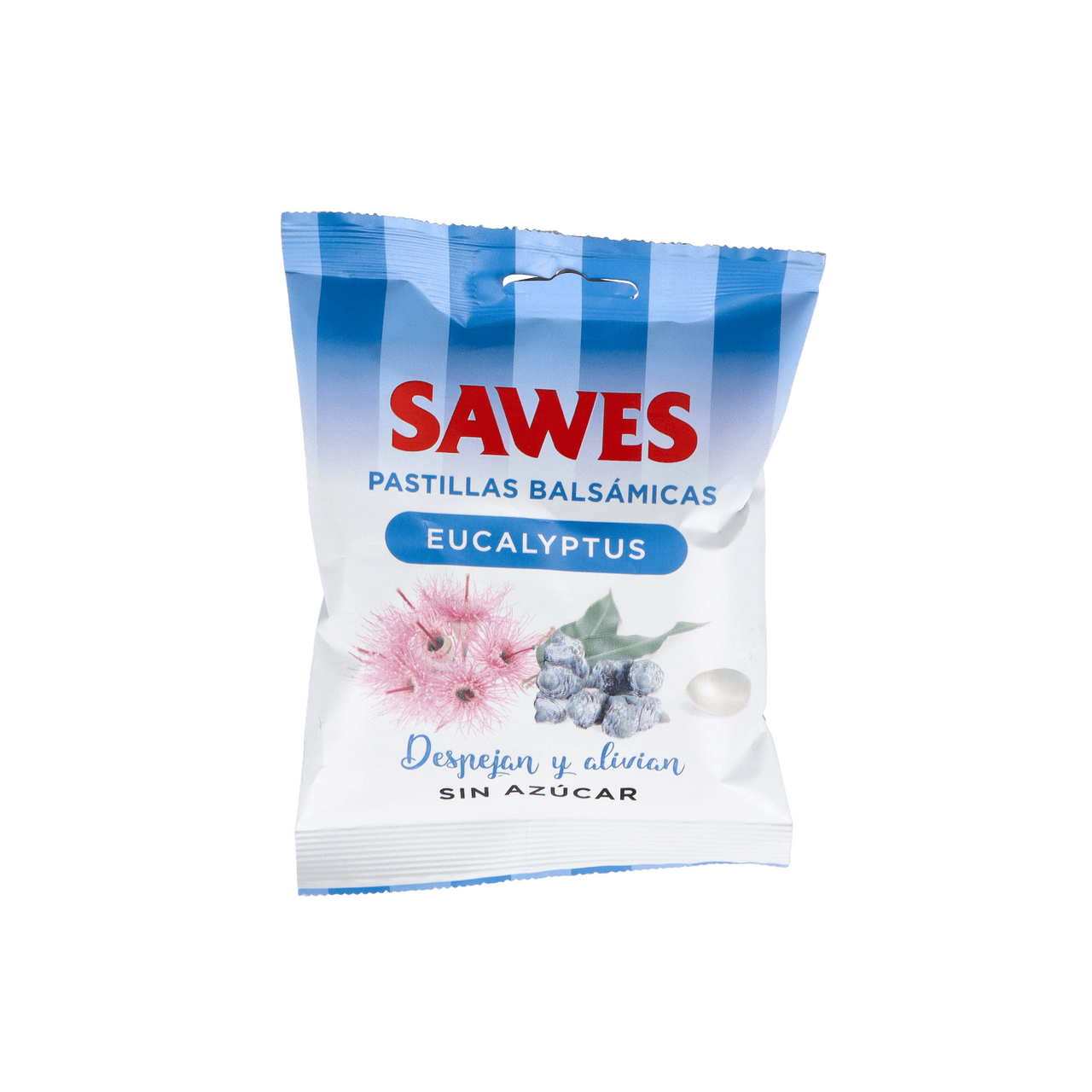 SUAWELL PASTILLAS BALSAMICAS SIN AZUCAR 1 BOLSA 50 G SABOR EUCALIPTUS