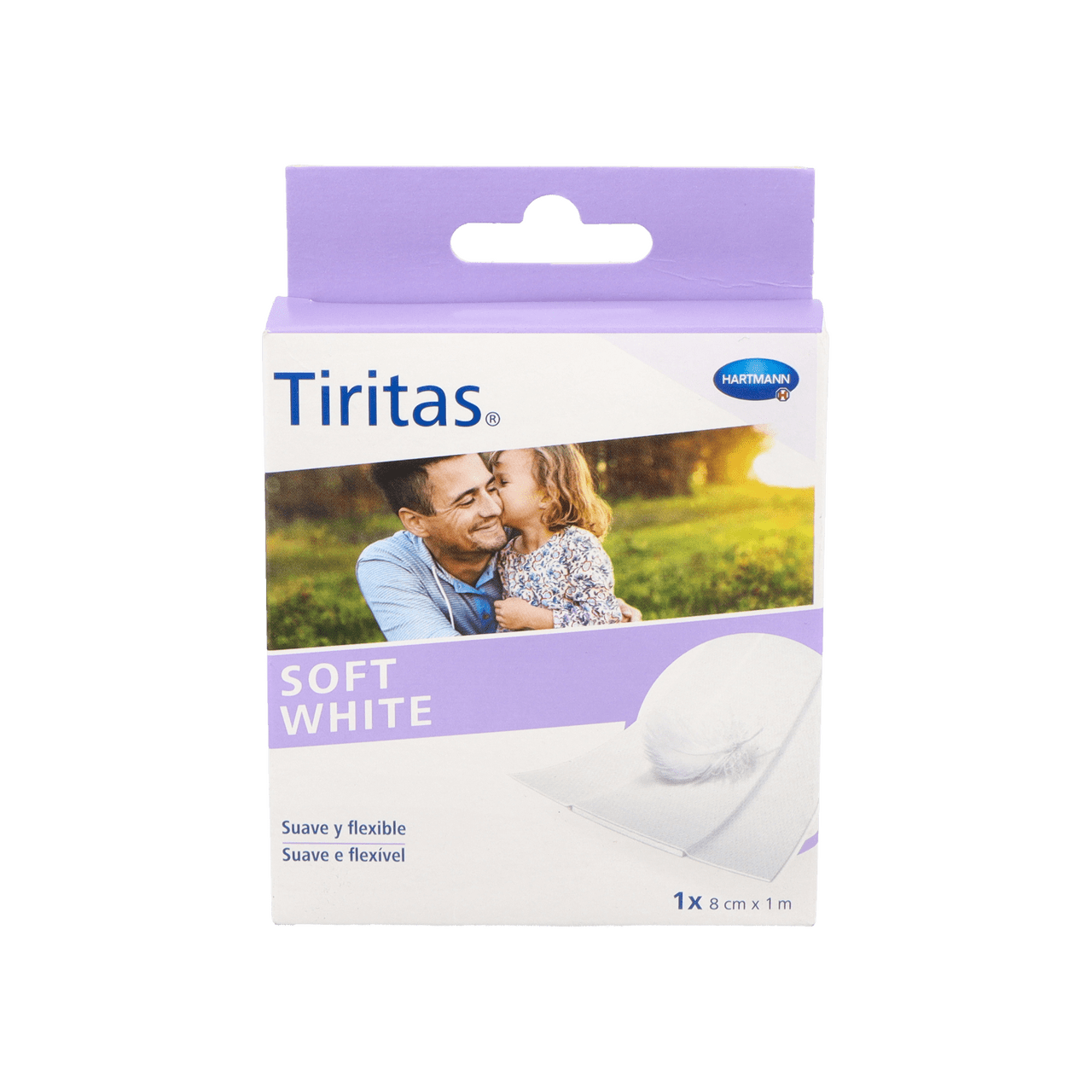 TIRITAS SOFT WHITE APOSITO ADHESIVO 1 UNIDAD 1 M X 8 CM