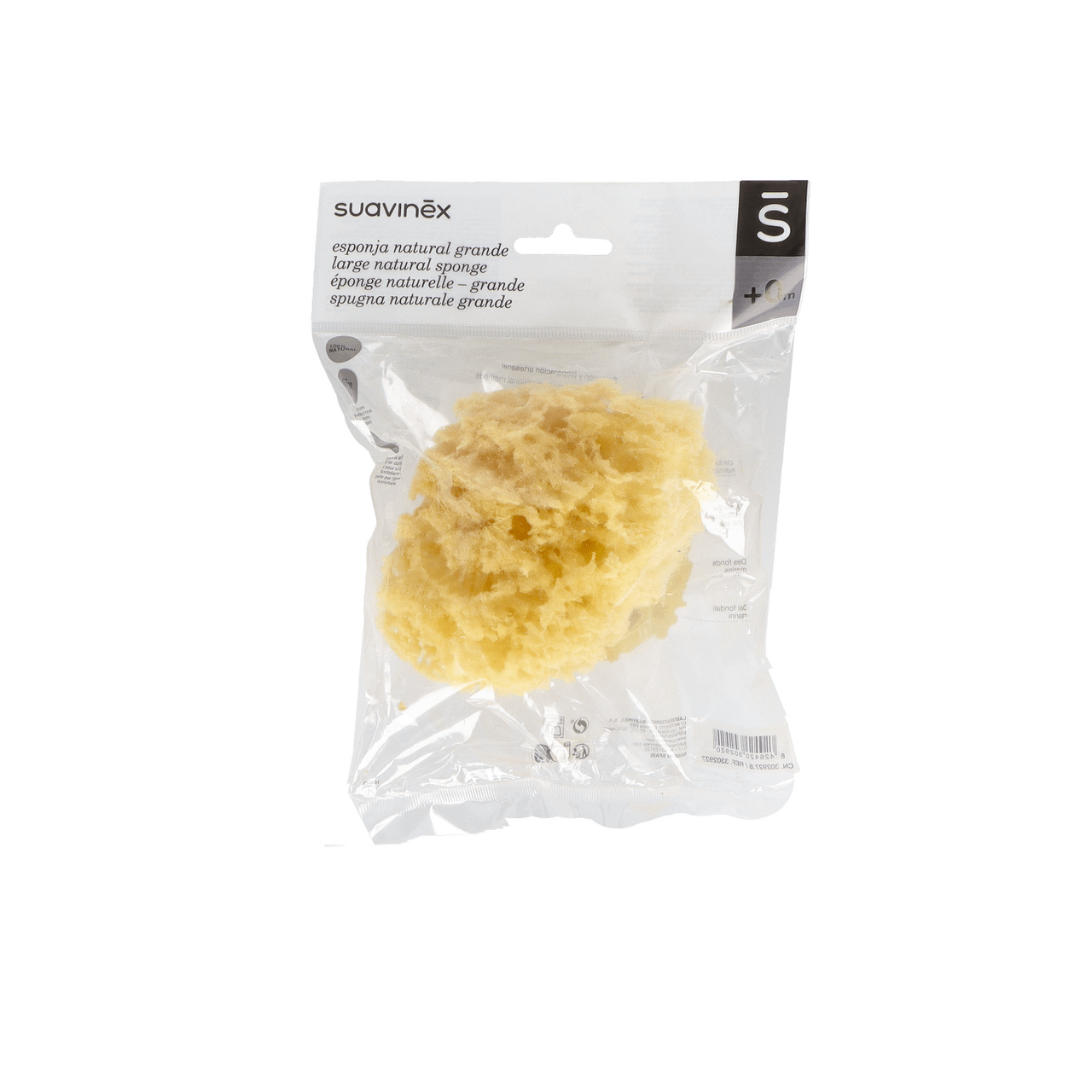 ESPONJA BAÑO INFANTIL SUAVINEX NATURAL GRANDE 1 UNIDAD