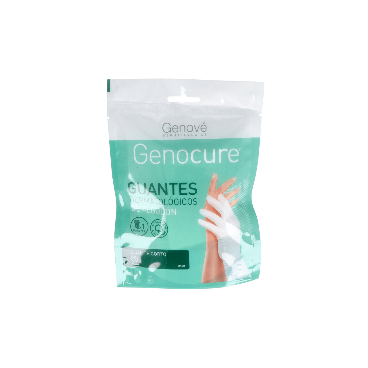GUANTES DE ALGODON GENOCURE DERMATOLOGICO TALLA S
