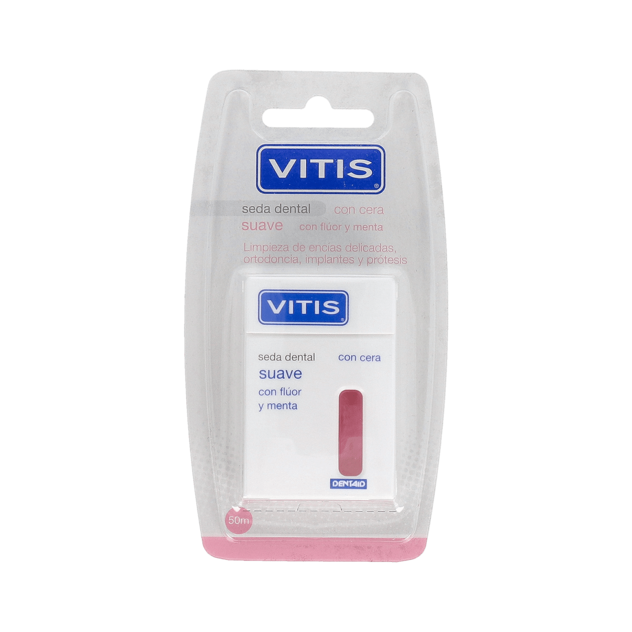 VITIS SEDA DENTAL CON FLUOR Y MENTA SUAVE 50 M