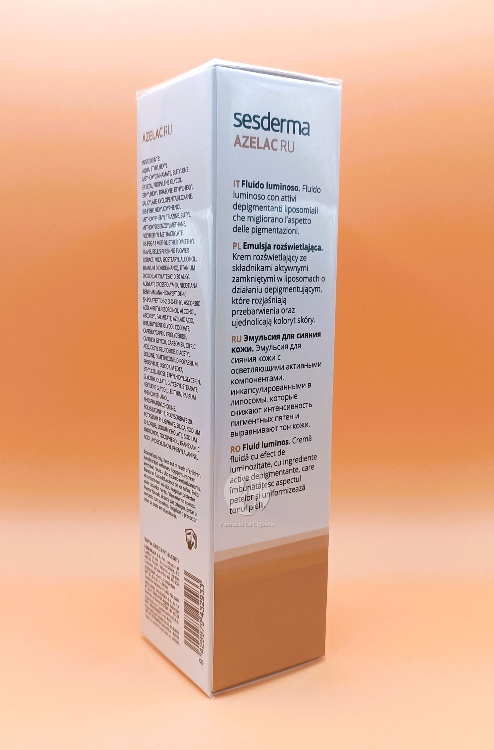 AZELAC RU FLUIDO LUMINOSO 1 ENVASE 50 ML