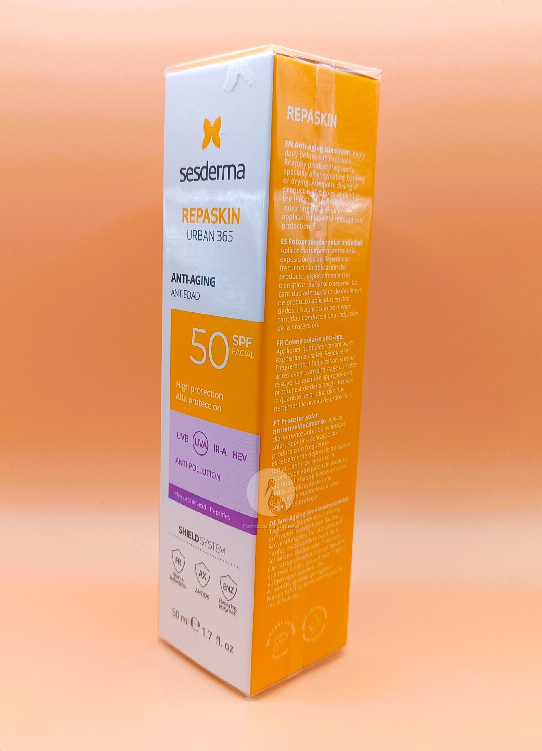 REPASKIN URBAN 365 ANTI-AGING SPF 50 1 ENVASE 50 ML