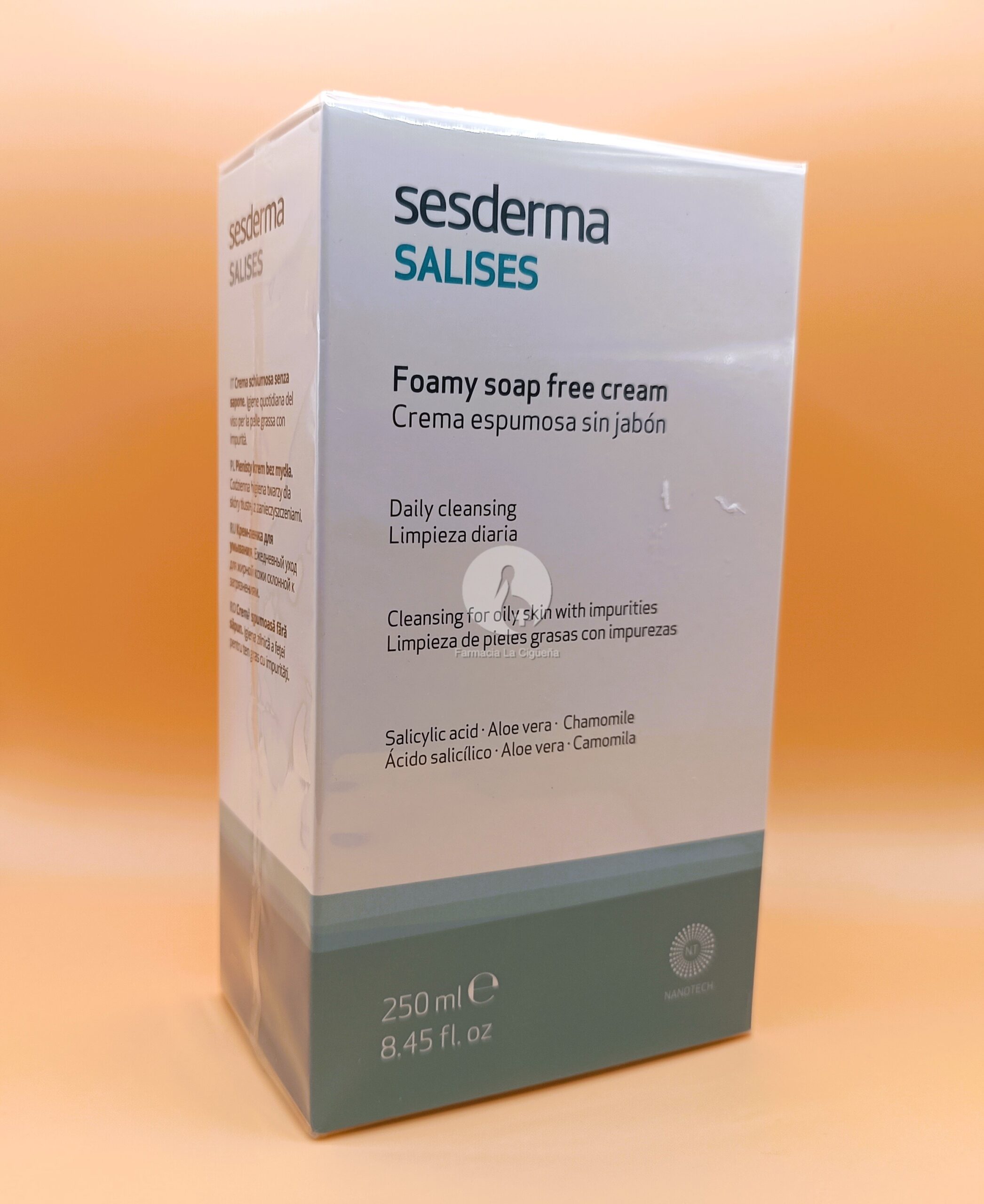 SALISES CREMA ESPUMOSA SIN JABON 1 ENVASE 250 ML