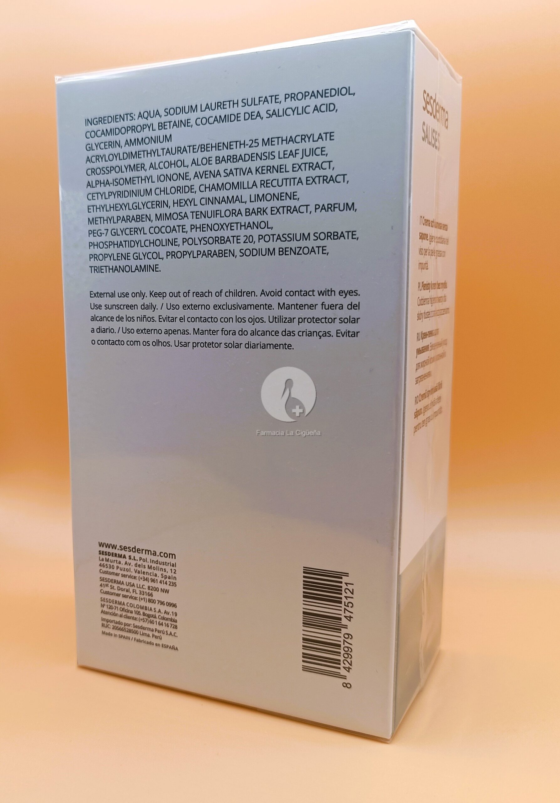 SALISES CREMA ESPUMOSA SIN JABON 1 ENVASE 250 ML