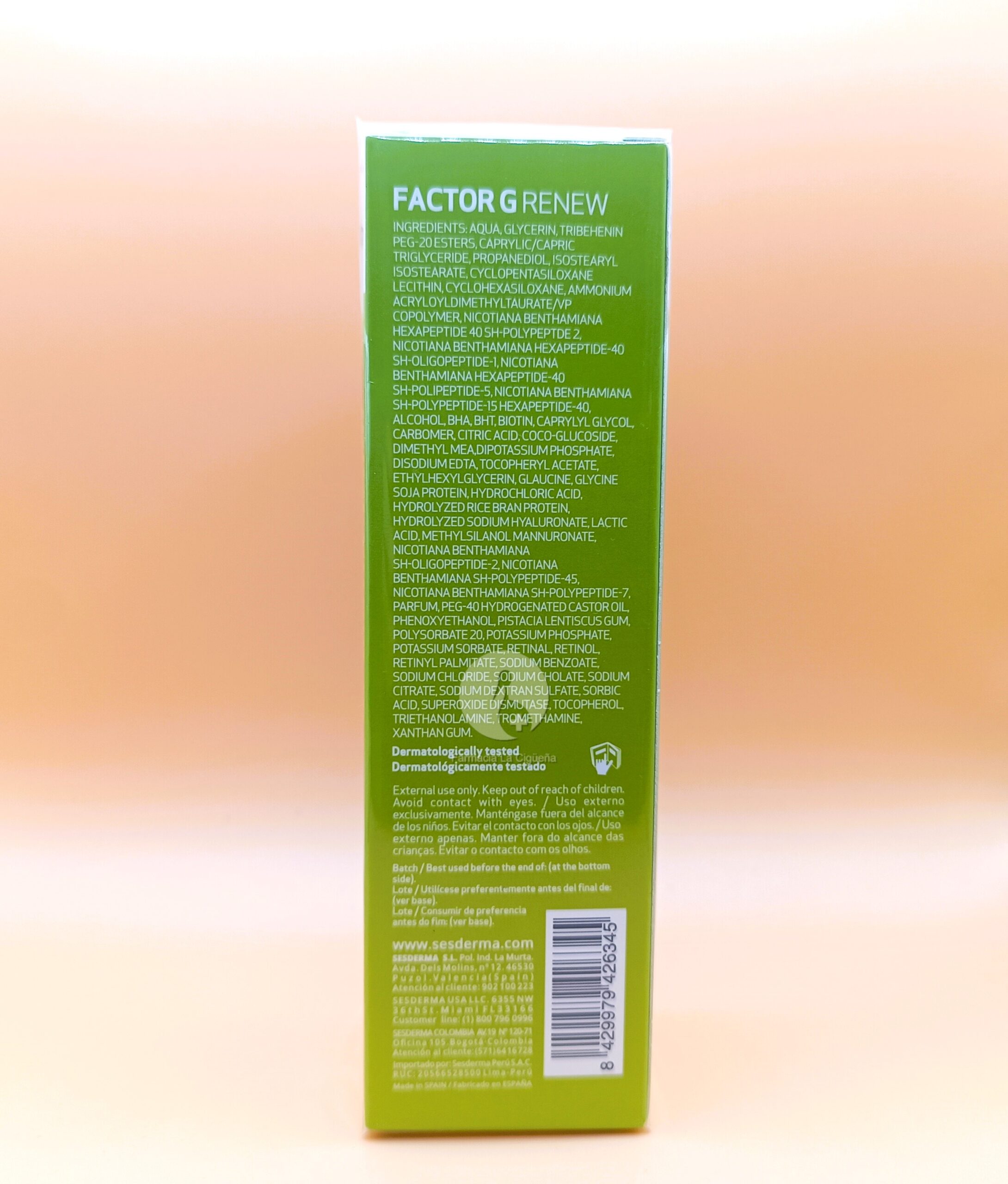 FACTOR G RENEW OVALO FACIAL Y CUELLO 1 ENVASE 50 ML