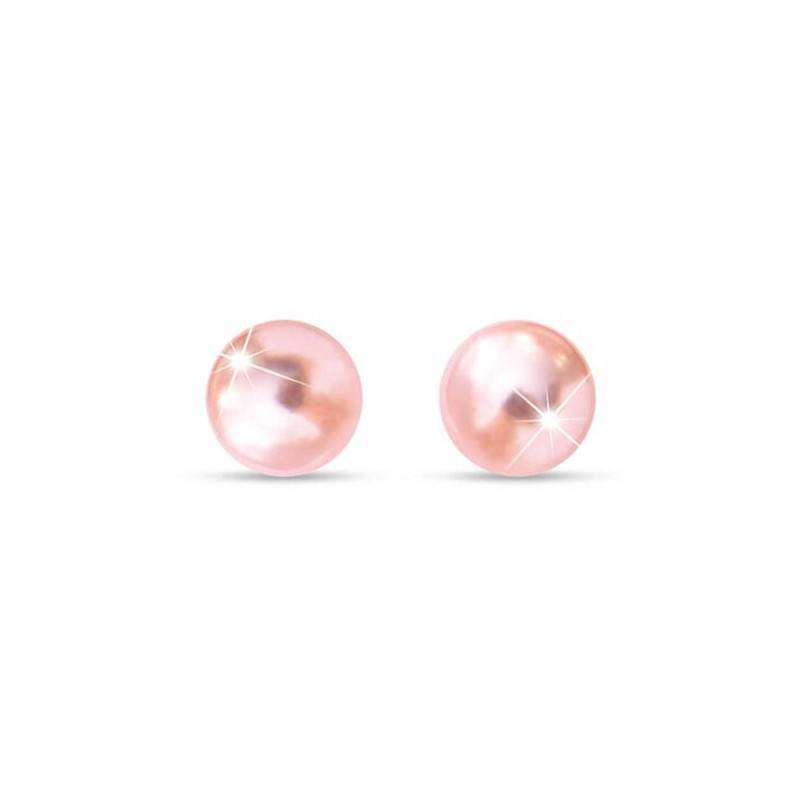 JEWELS PENDIENTE PERLA ROSA 8MM