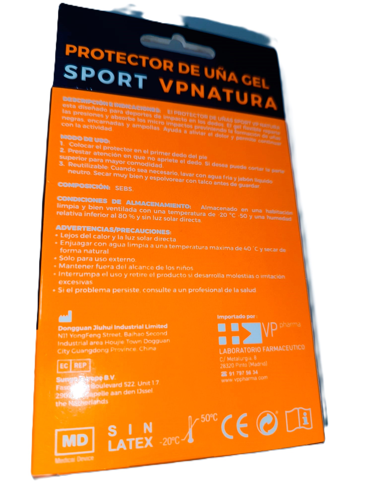 PROTECTOR DE UÑAS VP NATURA FOOT CARE SPORT GEL 2 UNIDADES