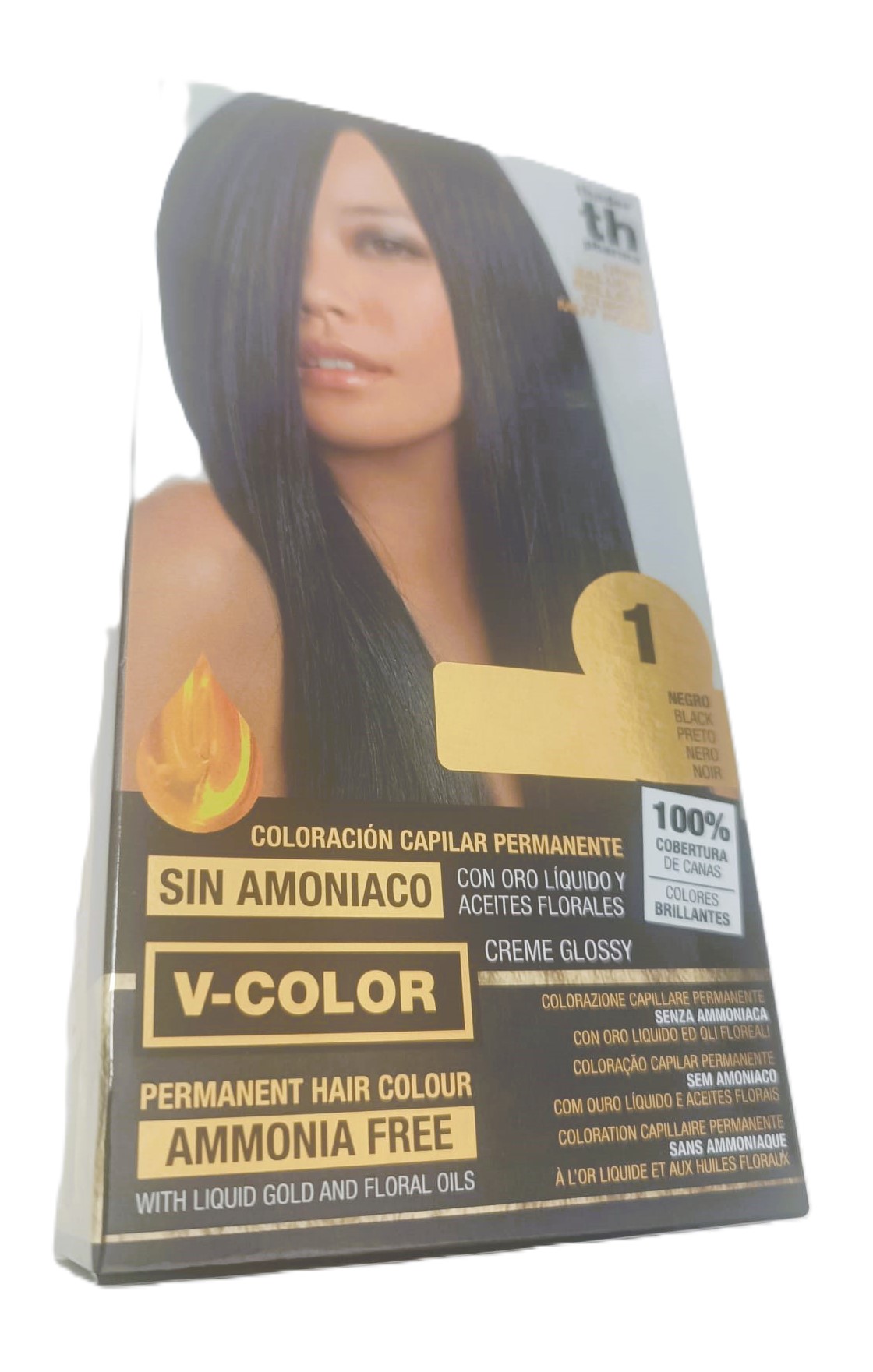 TH PHARMA VITALIA SIN AMONIACO COLORACION CAPILAR PERMANENTE COLOR 1 NEGRO