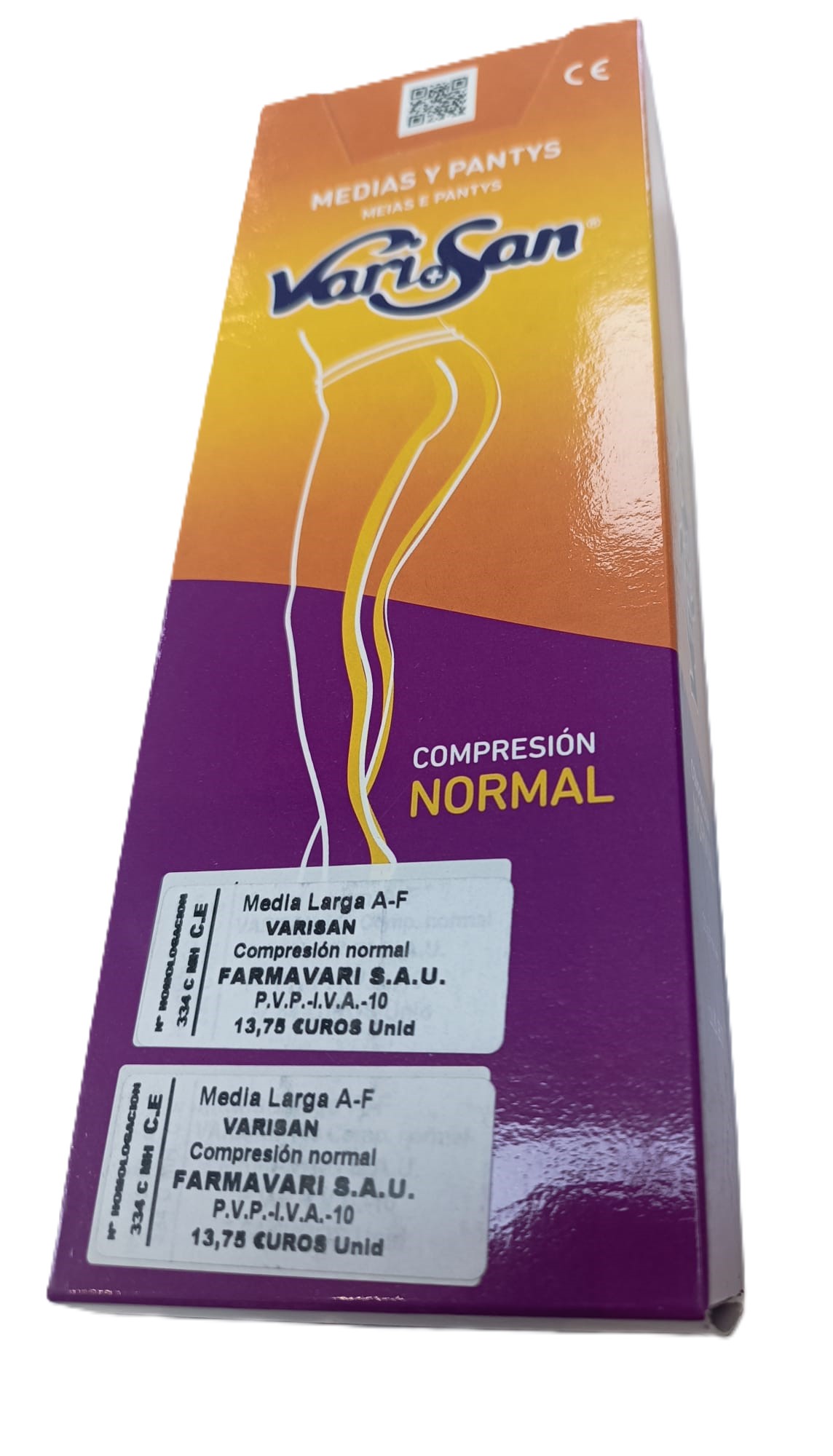 MEDIA LARGA (A-F) COMP NORMAL 140 DEN VARISAN 2 UNIDADES TALLA 5 COLOR BEIGE