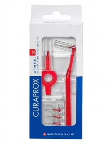 CEPILLO ESPACIO INTERDENTAL CURAPROX CPS INICIAL 07 MM UNIDADESLTRAFINE ROJO 5