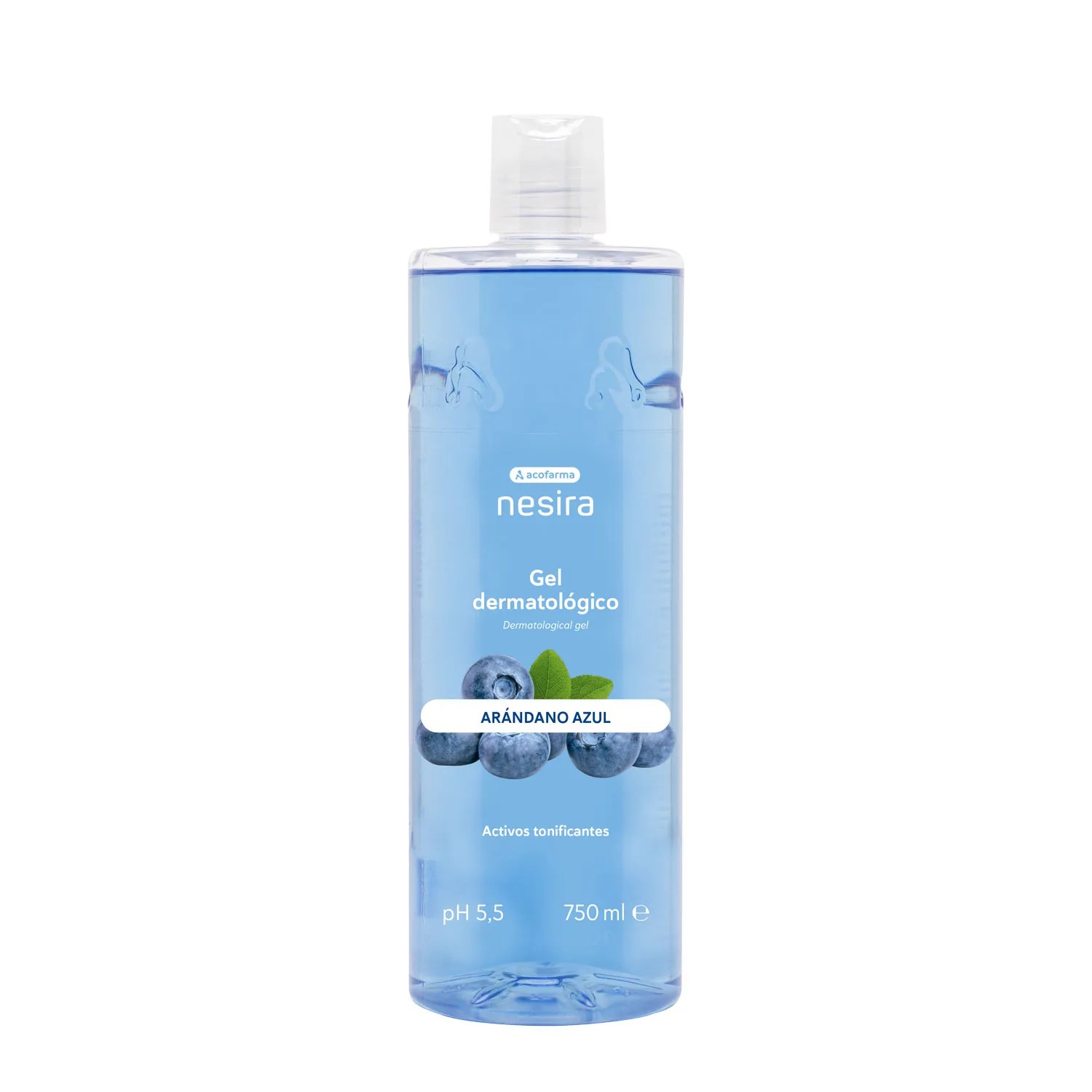 ACOFARMA NESIRA GEL DERMATOLOGICO 1 ENVASE 750 ML ARANDANO AZUL
