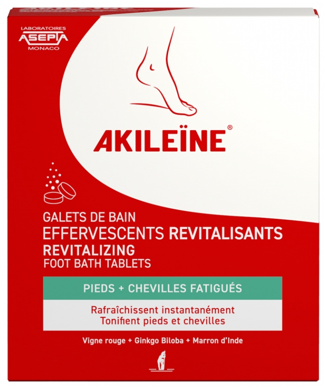 AKILEINE PASTILLAS EFERVESCENTES REVITALIZANTES 6 UNIDADES 20 G