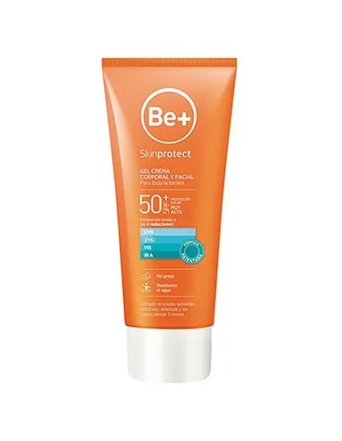 BE+ SKINPROTECT GEL CREMA CORPORAL Y FACIAL SPF 50+ 1 ENVASE 200 ML