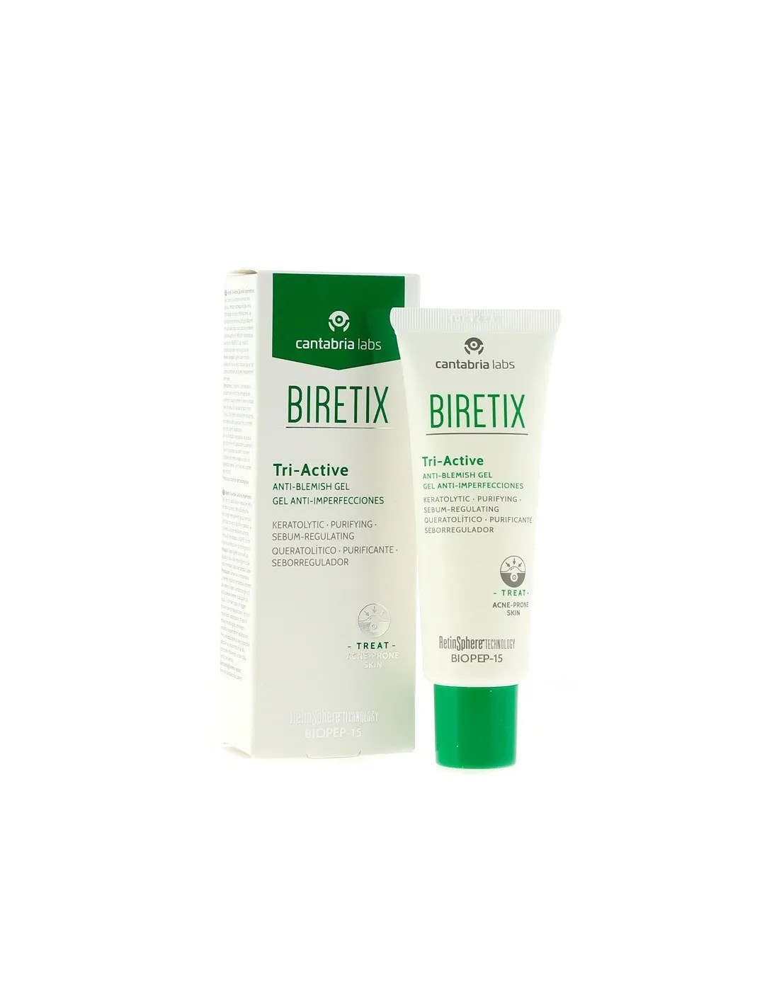 BIRETIX TRI-ACTIVE GEL ANTI-IMPERFECCIONES 1 ENVASE 50 ML