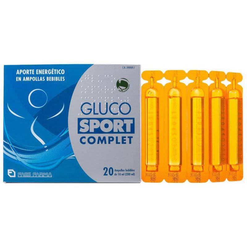 GLUCOSPORT COMPLET 20 AMPOLLAS BEBIBLES 10 ML