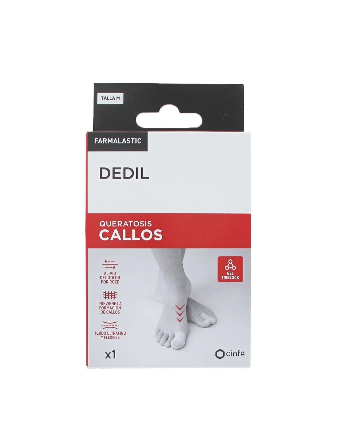 DEDIL CALLOS FARMALASTIC 1 UNIDAD TALLA MEDIANA