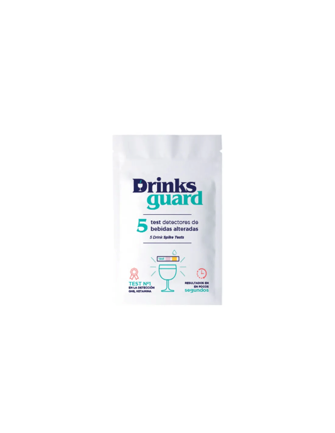 DRINKS GUARD TEST DETECCION DROGAS 5 UNIDADES