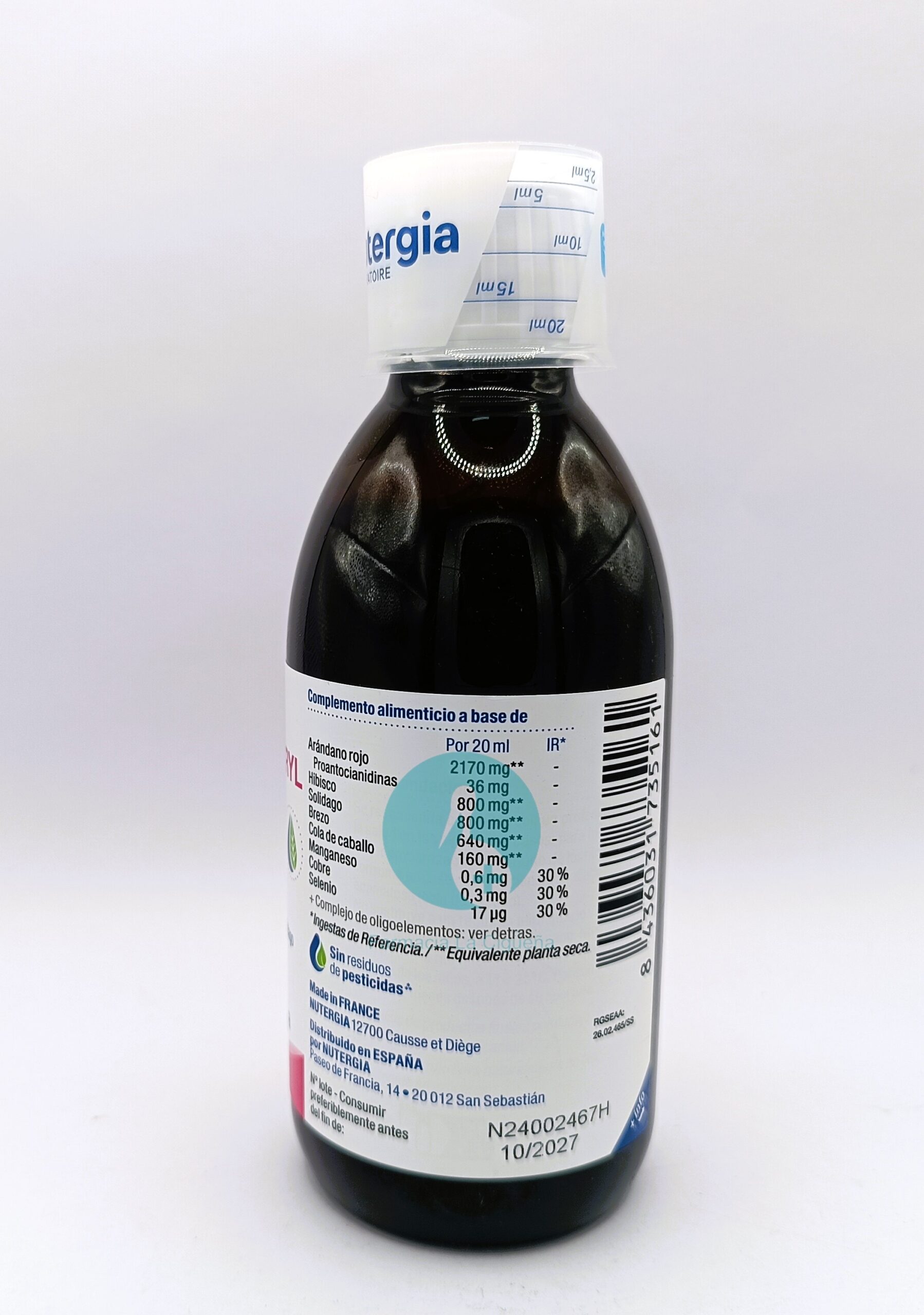 ERGY CRANBERRYL 250 ML NUTERGIA