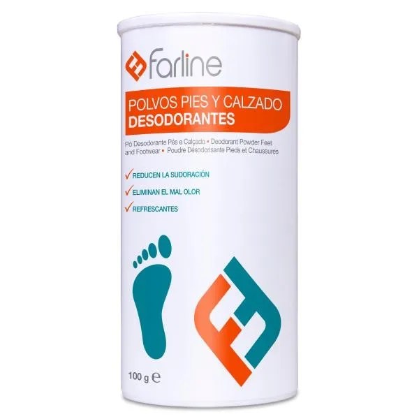 FARLINE DESODORANTE POLVO PIES Y CALZADO 1 ENVASE 100 G