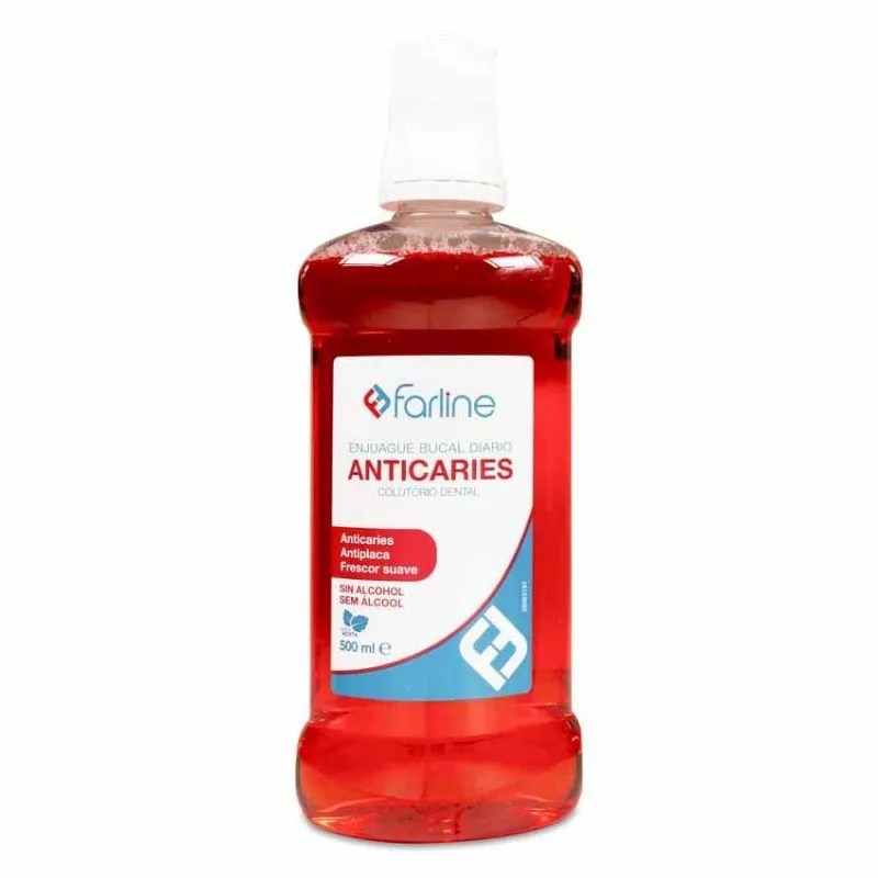 FARLINE ENJUAGUE BUCAL ANTICARIES 1 ENVASE 500 ML