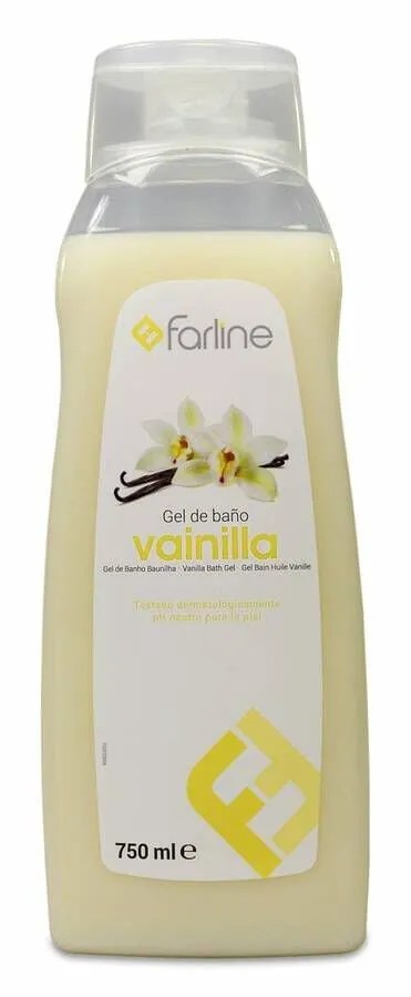 FARLINE GEL DE BAÑO VAINILLA 1 ENVASE 750 ML