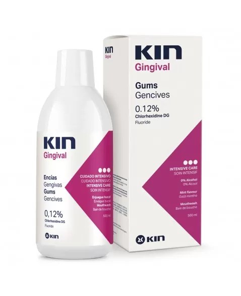 KIN GINGIVAL ENJUAGUE BUCAL 1 FRASCO 500 ML SABOR MENTA