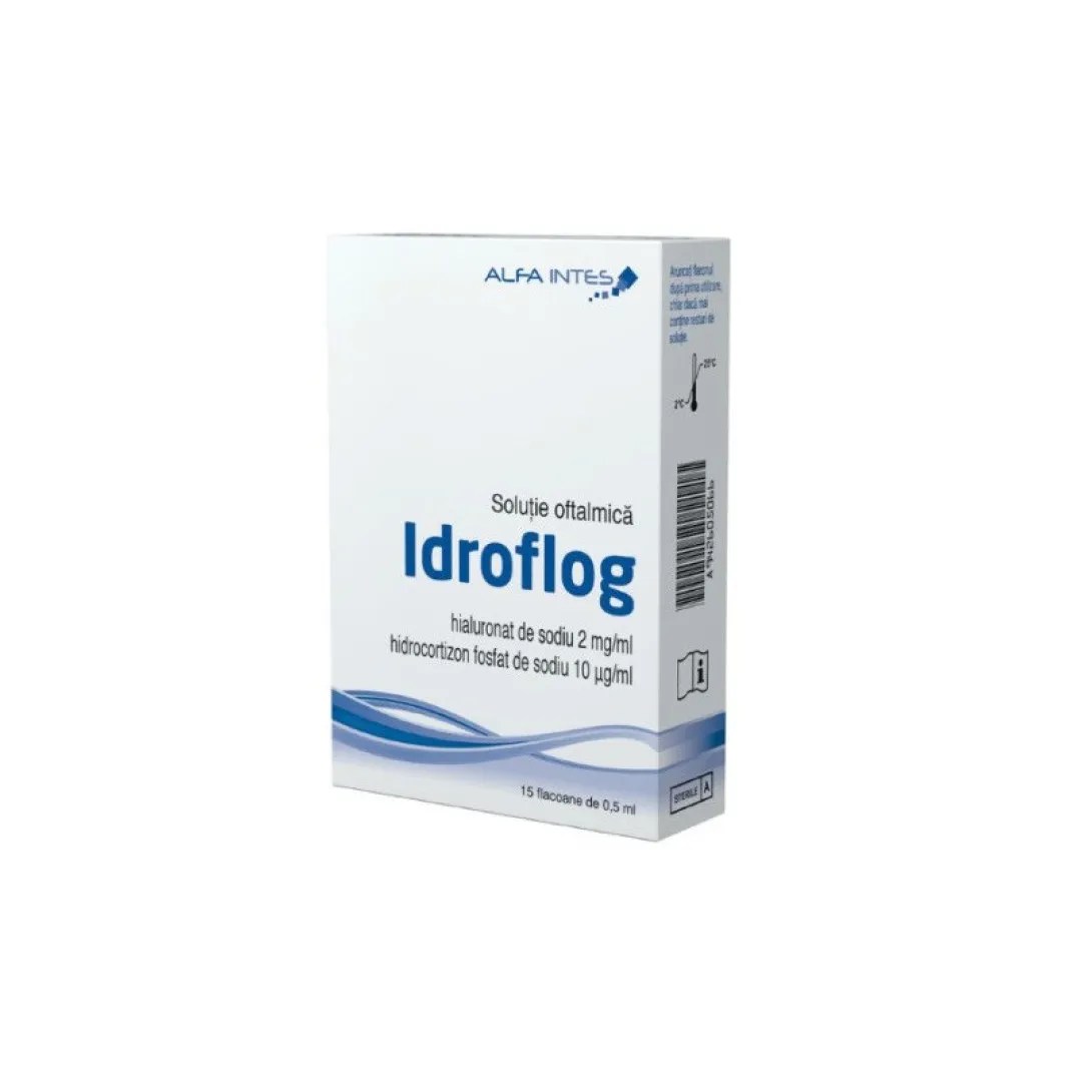 IDROFLOG SOLUCION OFTALMICA 15 MONODOSIS 0,5 ML