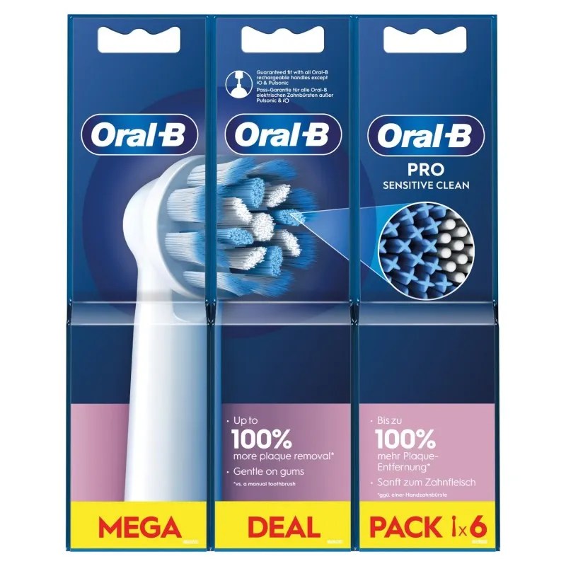 ORAL B RECAMBIO MEGA PACK 6UN  SENSITIVE 2+2+2