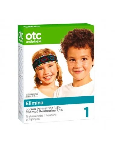 OTC ANTIPIOJOS PACK PERMETRINA 1.5% 1 ENVASE 100 ML LOCION + 1 ENVASE 125 ML CHAMPU