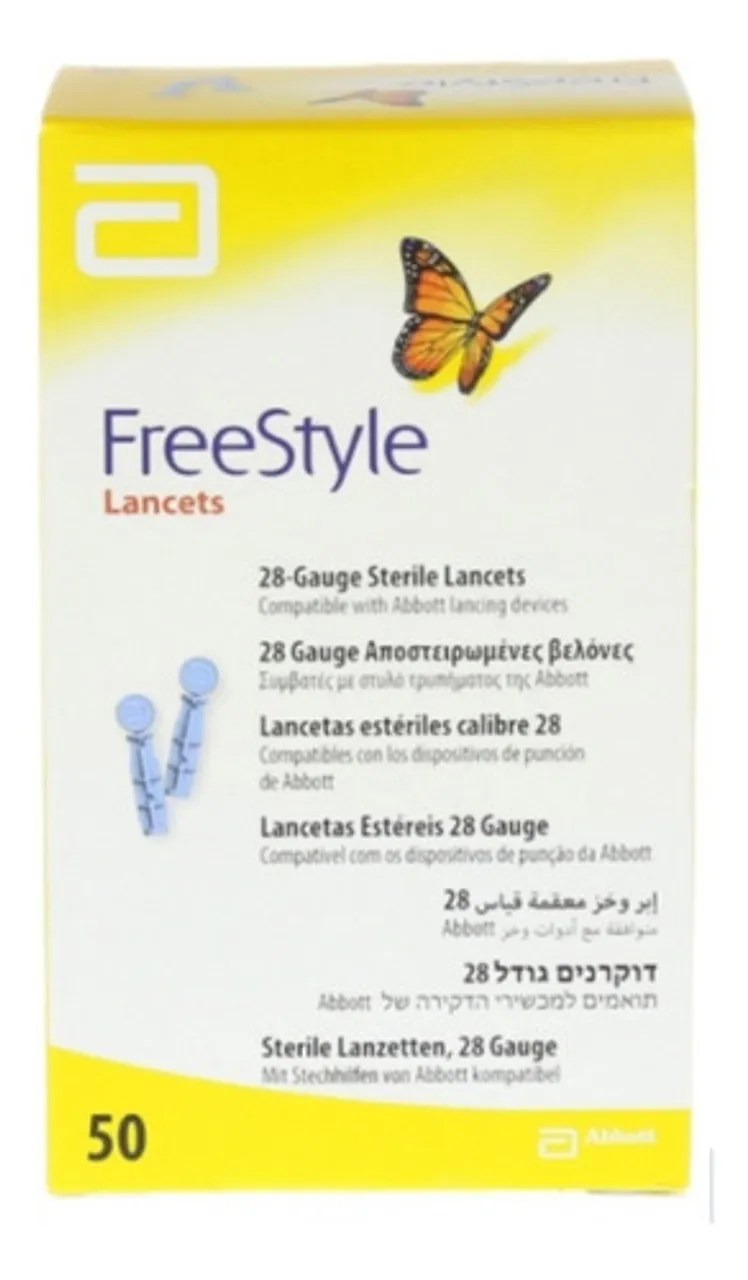 LANCETAS FREESTYLE 50 UNIDADES