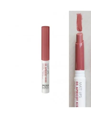 LIPSTICK MATT LIPS 1 UNIDAD COLOR 05 APRICOT KISS