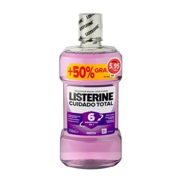 LISTERINE CUIDADO TOTAL 1 BOTELLA 750 ML PACK AHORRO