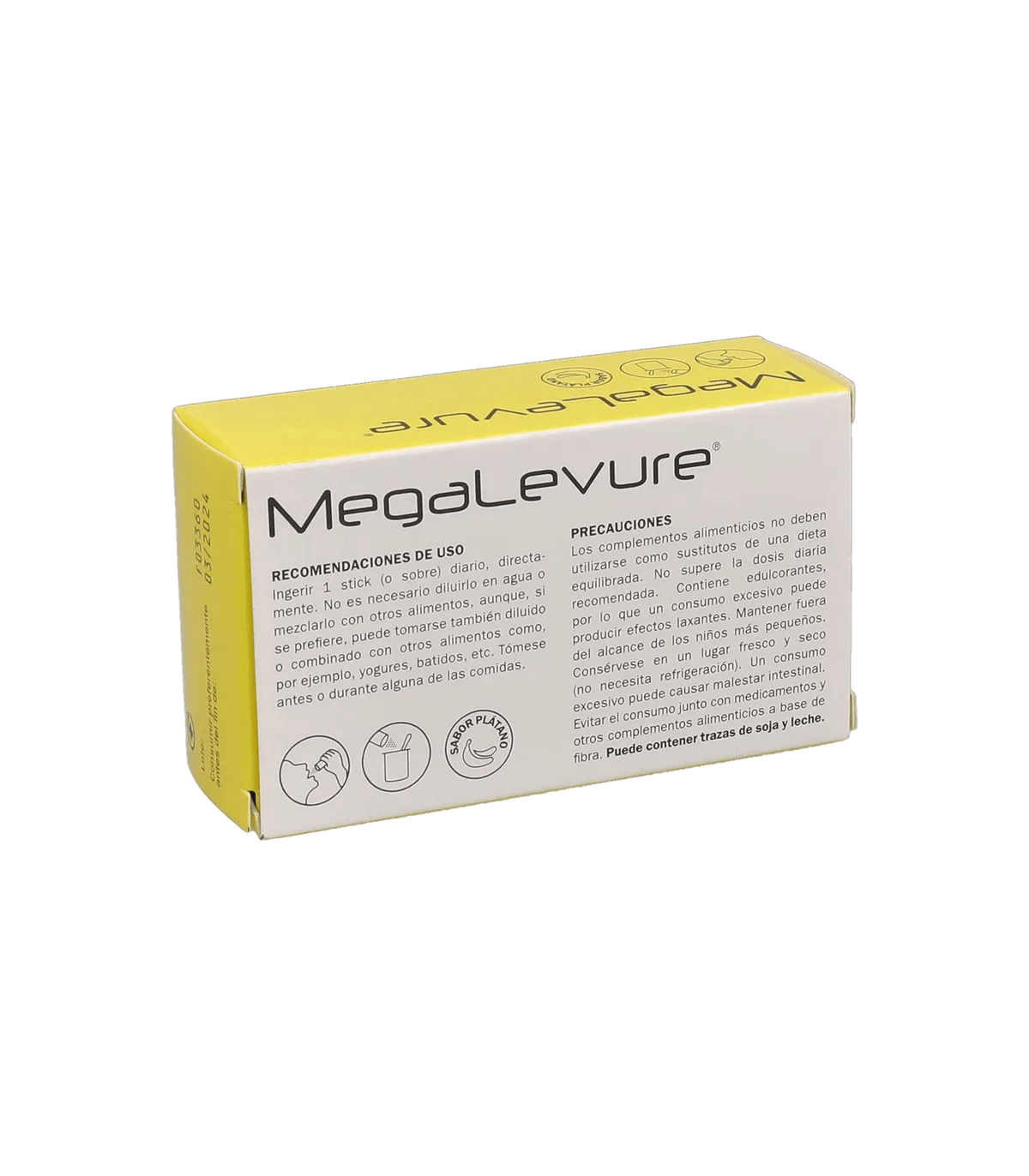 MEGALEVURE RESET 10 STICKS 2,3 G SABOR PLATANO