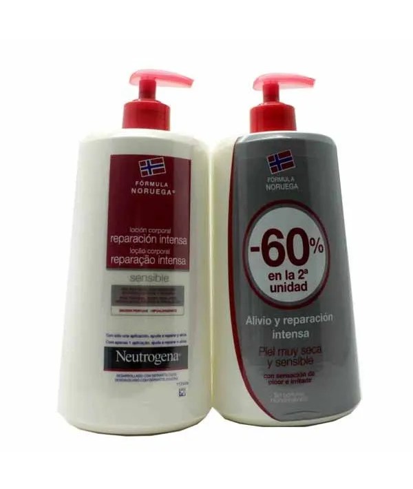 NEUTROGENA FORMULA NORUEGA LOCION CORPORAL REPARACION INTENSA PIEL MUY SECA Y RUGOSA 2 ENVASES 750 M