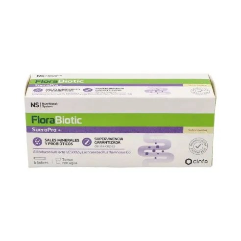 NS FLORABIOTIC SUEROPRO+ 6 SOBRES 5,135 G SABOR NEUTRO