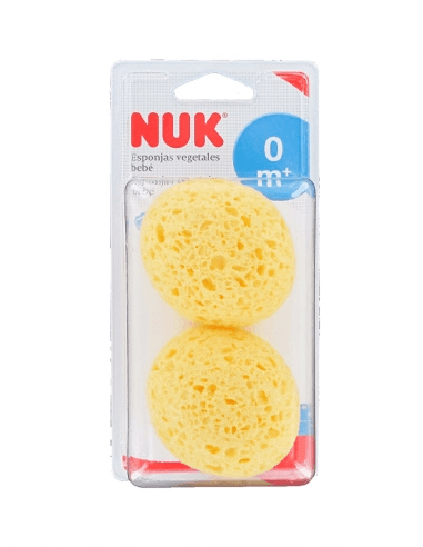 NUK ESPONJA VEGETAL BEBE 100 % 2 UNIDADES
