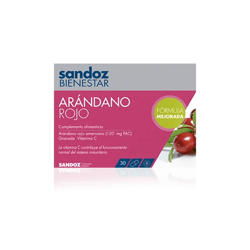 SANDOZ BIENESTAR ARANDANO ROJO CRANBERRY 30 CAPSULAS