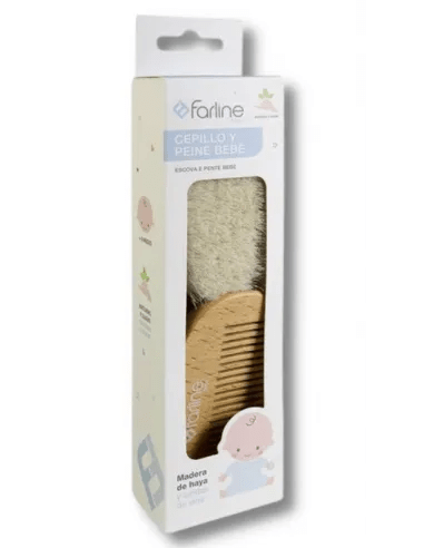 SET DE CEPILLO Y PEINE BEBE FARLINE